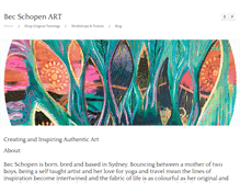 Tablet Screenshot of becschopenart.com